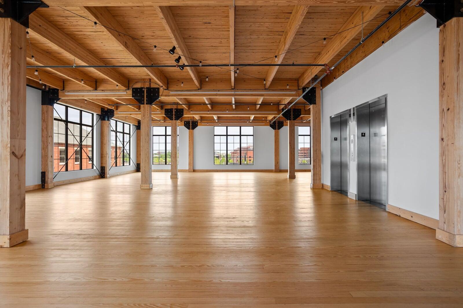 east view from northwest corner